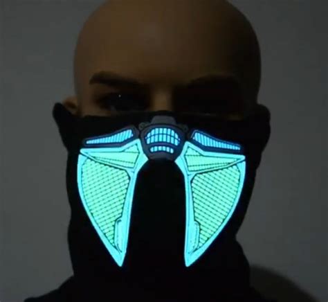 Sound Reactive Subzero Led Rave Mask Neon Culture