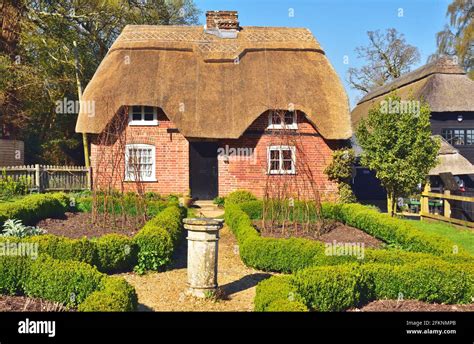 16th Century Thatched Cottage At Furzey Gardens Minstead Hampshire