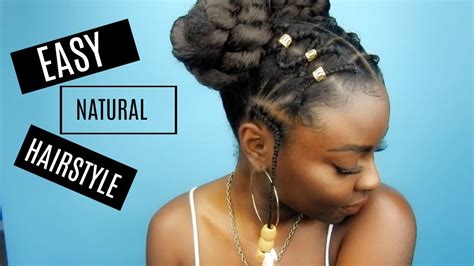 It has only two braids that run from the top of the head. Natural Hairstyle | Criss Cross Rubber Band Braids.. or w ...