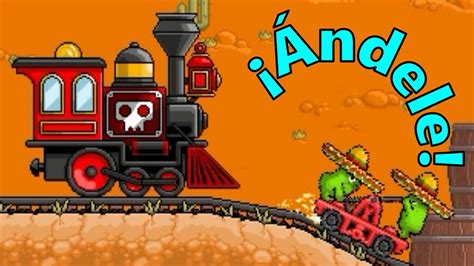 The player controls two cactus men riding on train tracks with . OFF THE RAILS (For Kids) - YouTube