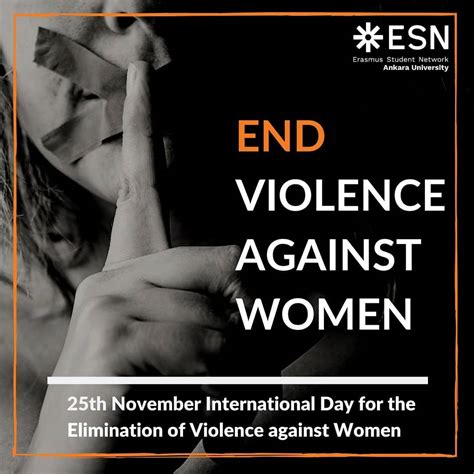 the international day for the elimination of violence against women esn ankara university