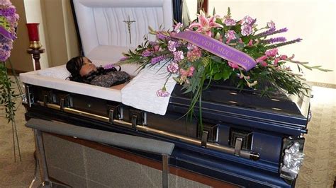 Monica Mapile In Her Open Casket During Her Funeral Hollywoods