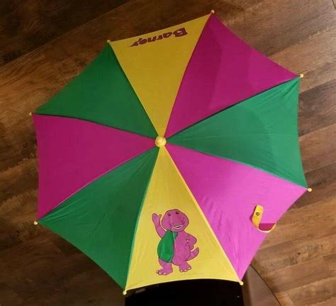 Vintage Barney And Friends Umbrella Excellent Condition 1980943238