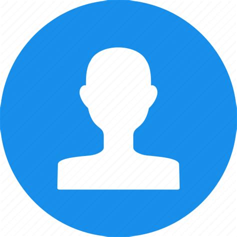 Account Avatar Blue Circle Male Profile User Icon