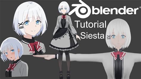 【blender 293 】siesta Modeling Character Anime Creation Gjnko Youtube