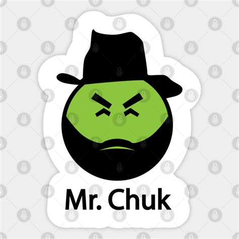 Mr Chuk Mr Yuks Offspring Chuck Norris Sticker Teepublic
