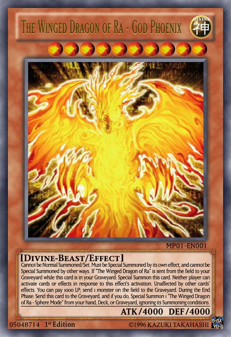 The Winged Dragon Of Ra God Phoenix Yugioh Ocg By Yeidenex On Deviantart