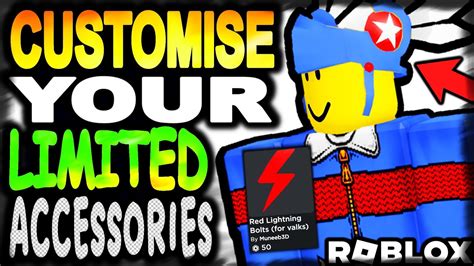 Customise Your Own Limited Items Ugc Add Ons Roblox Youtube
