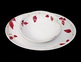 Spal Porcelanas Fall Duo of Oval Platter and Round Serving - Etsy