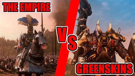 The Empire Vs Greenskins Epic Battle In K Total War Warhammer