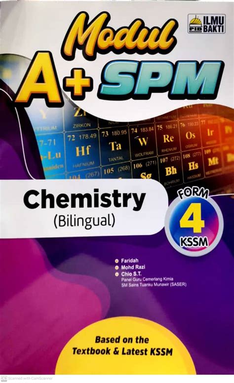 Chemical bonding,chemical bond is the chemical force /force of attraction which keeps the atoms in any molecule together.types of the chemical bond. MODUL A+ SPM CHEMISTRY BILINGUAL FORM 4 KSSM - No.1 Online ...