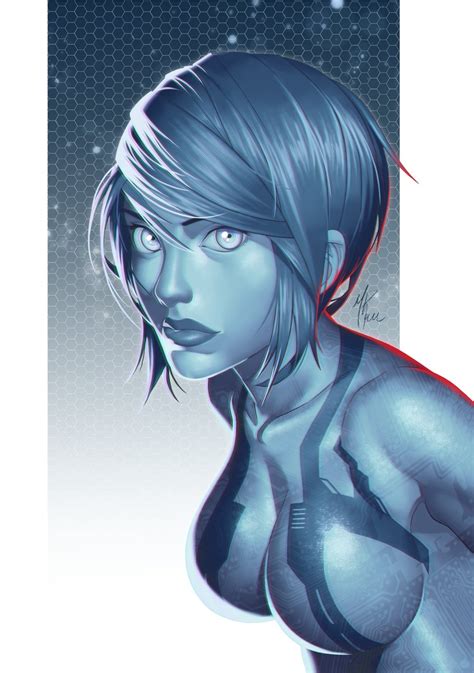 Artstation Fanart Cortana