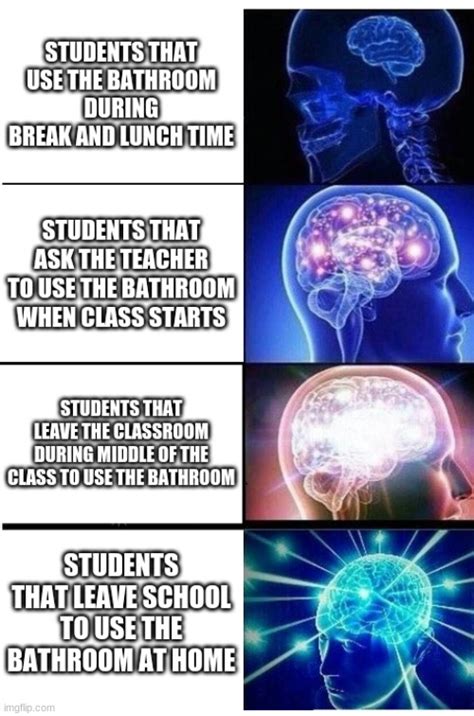 Going To The Bathroom At School Imgflip