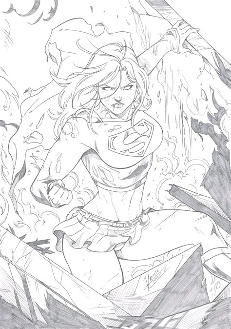 Super Girl By Dannith On Deviantart Supergirl Comic Art Superhero Comic