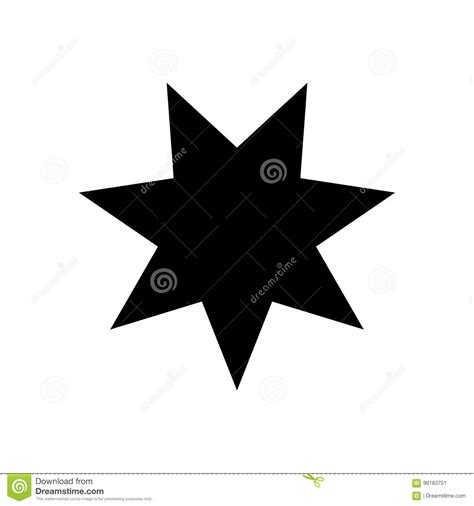 Seven-pointed Star - Vector Icon Seven-pointed Star Icon Vector Seven-pointed Star Icon Seven 