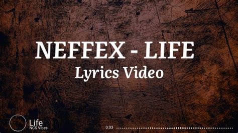 Neffex Life Lyrics Ncs Vibes Youtube