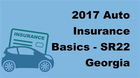 To end this suspension, you must provide evidence of liability insurance (a letter or card from your insurance company) and pay a $ 14.00 fee. 2017 Auto Insurance Basics | SR22 Georgia Insurance To ...