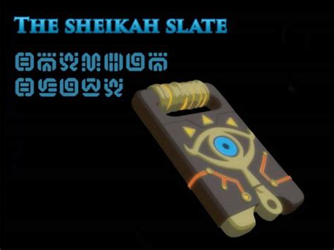 What Is The Sheikah Slate The Legend Of Zelda Breath Of The Wild
