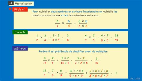 Cours De Maths 5e 2016 Ch 13 Opérations Sur Les Fractions