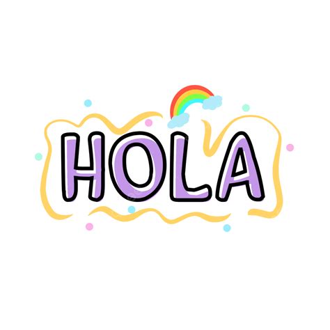 Español Hola Tipo De Letra Púrpura Png Dibujos Español Hola A Todos