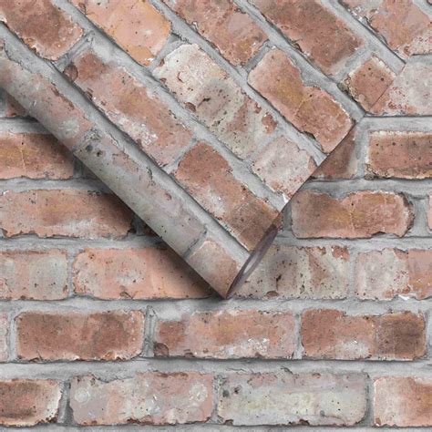 Beeston Grove Brick Wallpaper Brown And Red Realistic Brick Faux Surface