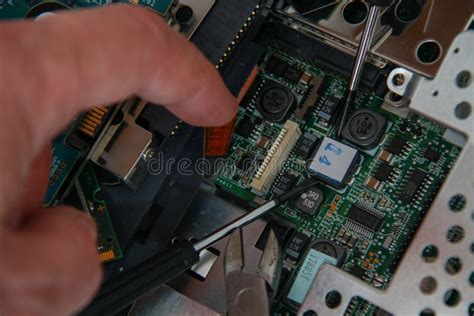 Professional Laptop Repair Stock Photo Image Of Holding 165133206