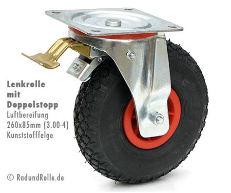 Als alternative zur klassischen variante mit rollen empfehlen sich freischwinger, die ihnen ein unbeschwertes sitzgefühl bieten. Lenk-Rolle 3.00-4 (260 x 85 mm) mit Totalstopp bzw. Bremse ...