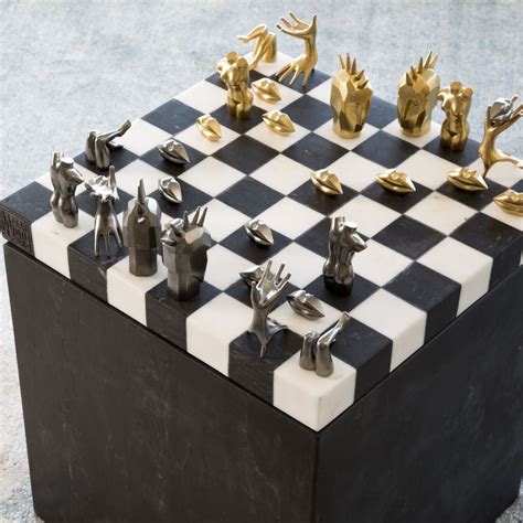 Fancy Dichotomy Chess Set By Kelly Wearstler In 2020 Chess Set