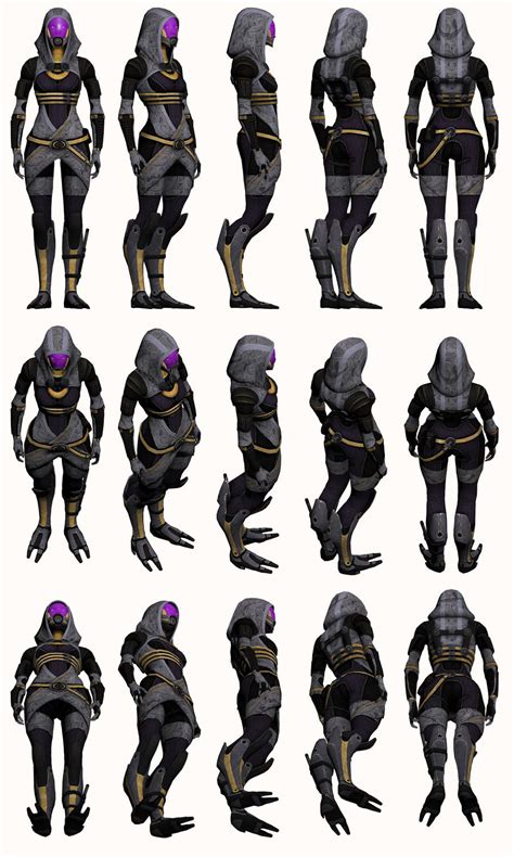 Mass Effect 2 Tali Model Reference By Troodon80 On Deviantart