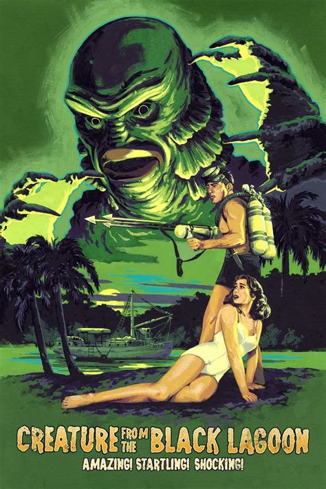 Creature From The Black Lagoon Poster By Gshupe242