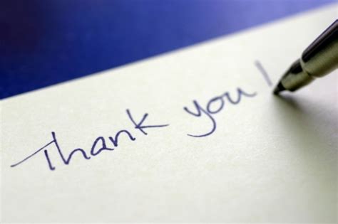The Importance Of Writing A Thank You Note