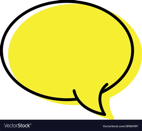 Color Oval Chat Bubble Art Text Message Royalty Free Vector