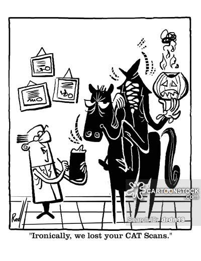 The headless horseman is a legend about a ghostly decapitated rider on a gray horse. Cartoons und Karikaturen mit Kopfloser Reiter