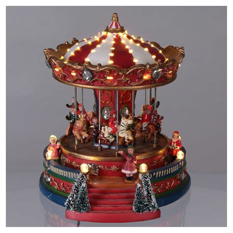 Christmas Decoration Carousel With Lights Music And Online Sales On