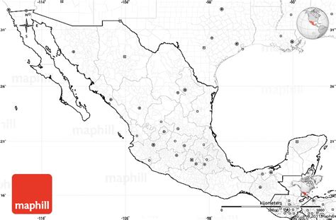 Mexico Map Unlabeled