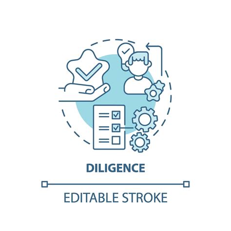 Diligence Concept Icon 2062055 Vector Art At Vecteezy