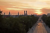 Sonnenuntergang über München Foto & Bild | deutschland, europe, bayern ...