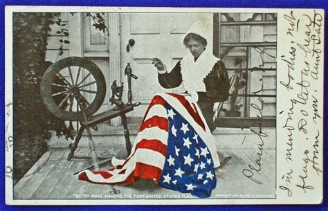Usa Patriotic Betsy Ross Making The First Usa Flag First