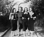 Polly Ann Young, Georgiana Belzer, Sally Blane, and Loretta Young, 1939 ...