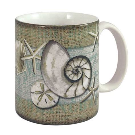 Sea Turtle And Shells Coffee Mug By The Shore 818 70