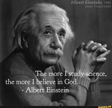 Albert Einstein 1948 Photo Yousuf Karsh He More I Study Science The