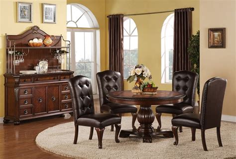Benbrook Formal Dining Room Set With Round Table 683214 Dallas