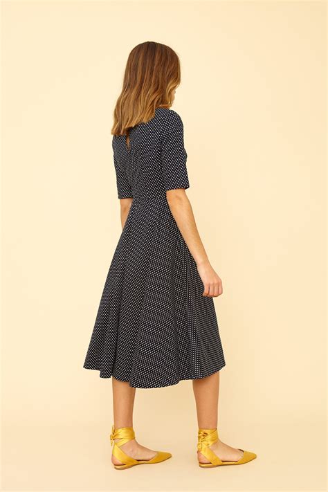 Frances Spot Midi Dress Dresses Classic Dress Style Mini Shift Dress
