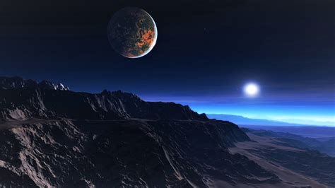 Planet In Night Sky