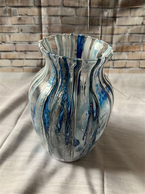 Acrylic Pour Vase Etsy