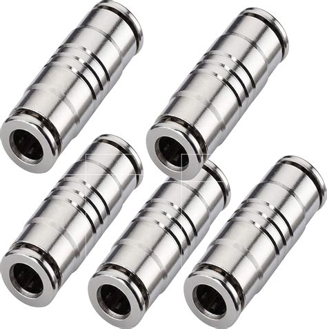 Utah Pneumatic Nickel Plated Brass Push To Connect Air Fittings 14od