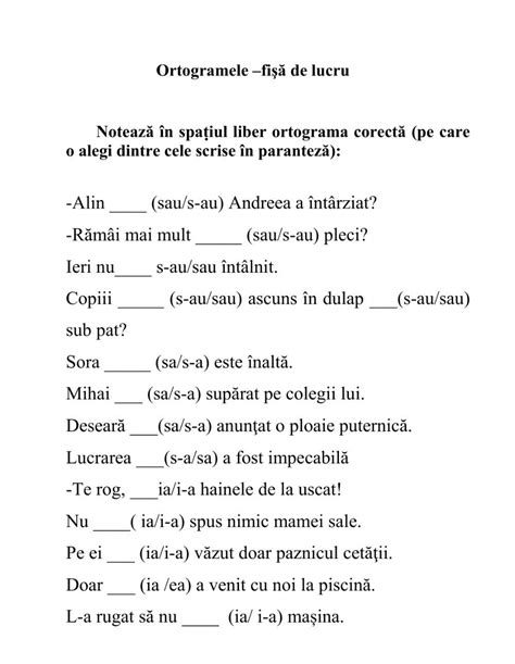 Romanian Language Alphabet Writing Practice School Worksheets