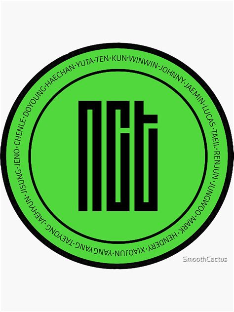 Nct Logo Sticker All 21 Sticker For Sale By Smoothcactus Redbubble