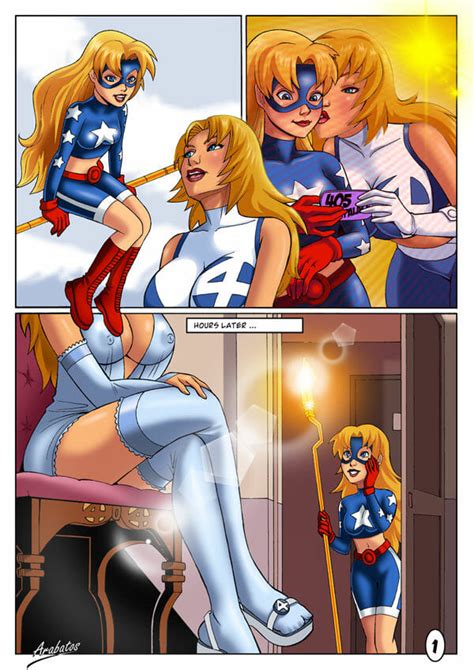 Star Girl Porn Comics By Arabatos Dc Universe Fantastic Four Justice