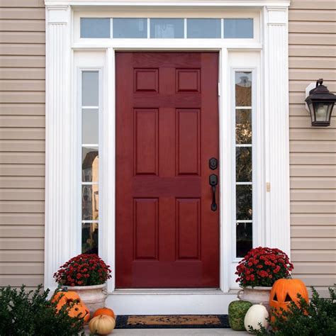 10110 11110 Painted Front Doors Red Front Door Exterior House